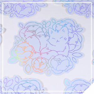 Holo Vinyl Sticker - Cat