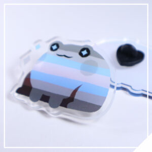 Pride Frog Pin - Demiboy
