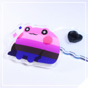 Pride Frog Pin - Genderfluid