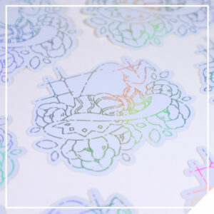 Holo Vinyl Sticker - Witch Hat
