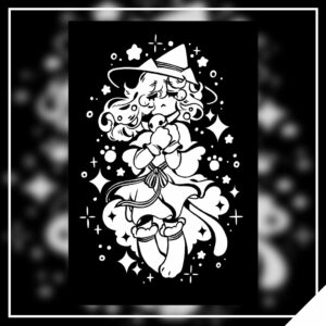 Witchy Feline 4x6in Print