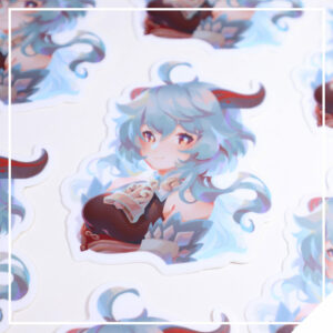 Ganyu Bust Sticker