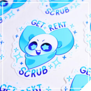 Sans Get Rekt Scrub Vinyl Sticker