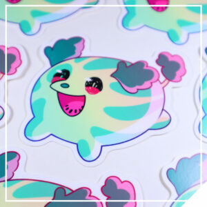 Watermelon Dog Vinyl Sticker
