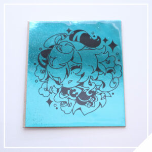 Chibi Ganyu - Reverse Blue Foil Print
