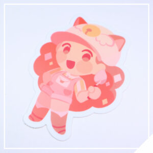 Gardening Bee - Bee and Puppycat Vinyl Sticker