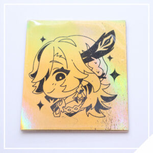 Chibi Kaveh - Reverse Gold Foil Print