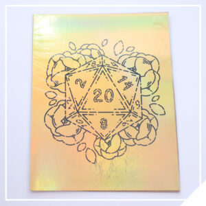 Peony D20 - Reverse Gold Foil Print