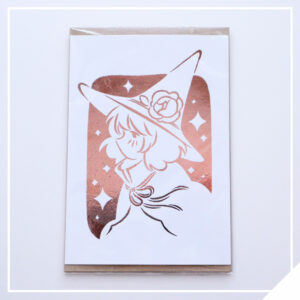 Peony Witch - Rose Gold Foil Print