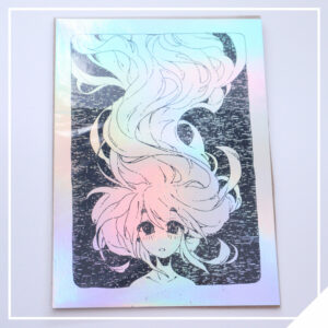 Flowing - Reverse Holo Silver Foil Print