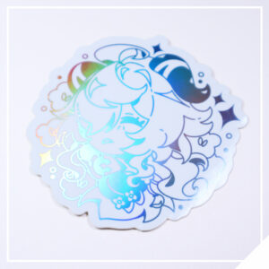 Sleepy Ganyu Foil Sticker