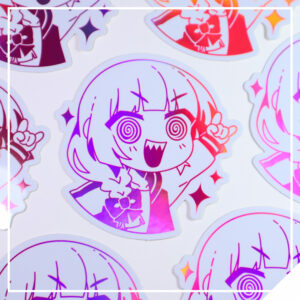 Zip Tie Band - Magenta Rocker - Holo / Foil Sticker