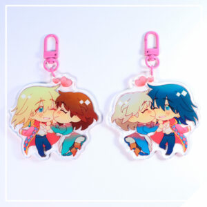 Chibi Ship Acrylic Charm - Howl and Sophie 2-Sided Acrylic Charm