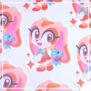 Orange Bunny - Blue Hedgehog and Friends Vinyl Sticker