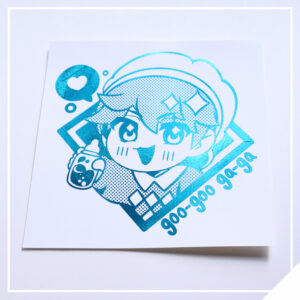 Baby Saja Stamp - K Demon Pop 8x8in Foil Print