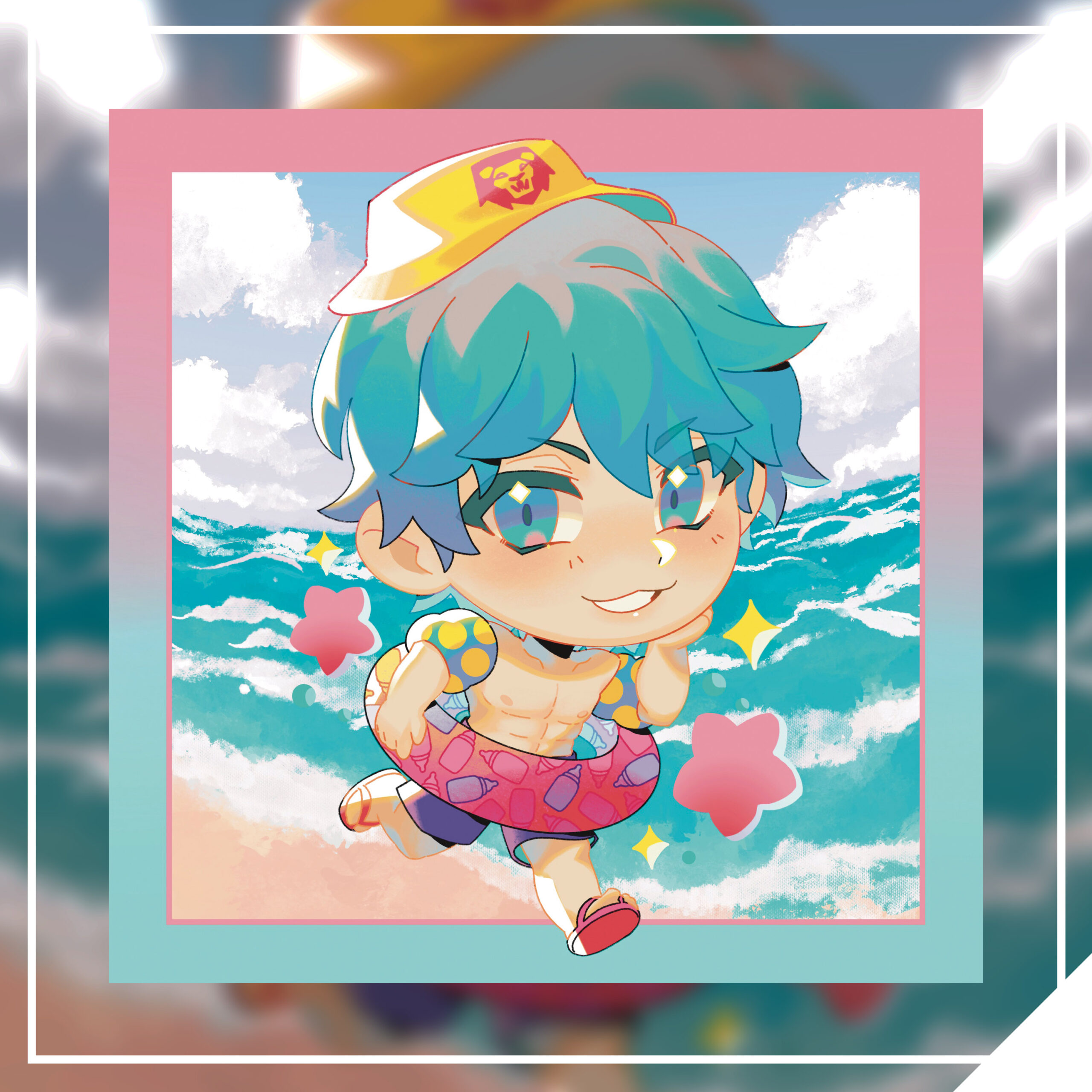 Summer Baby Saja - K Demon Pop 8x8in Print