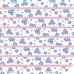 Forget-Me-Not Silver Foil Washi Tape